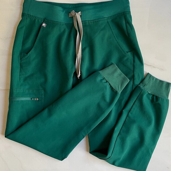 FIGS Zamora Women Jogger Scrub Pants, Hunter Green XS - Picture 2 of 7